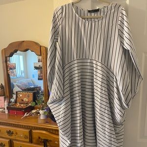 Asymmetrical Striped Dress